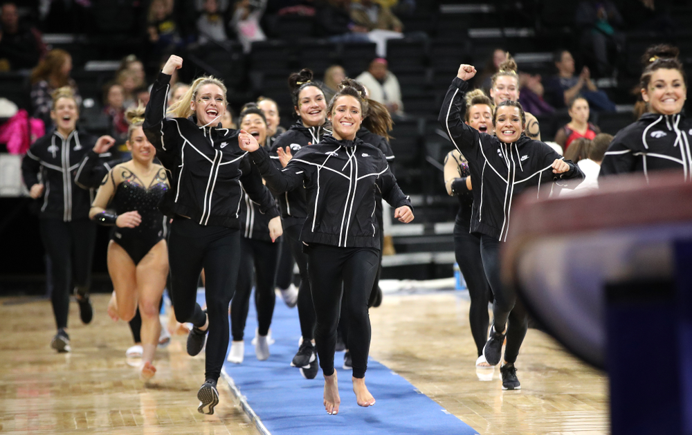 Iowa's Bridget Killian competes on the vault during their meet against Southeast Missouri State Friday, January 11, 2019 at Carver-Hawkeye Arena. (Brian Ray/hawkeyesports.com)