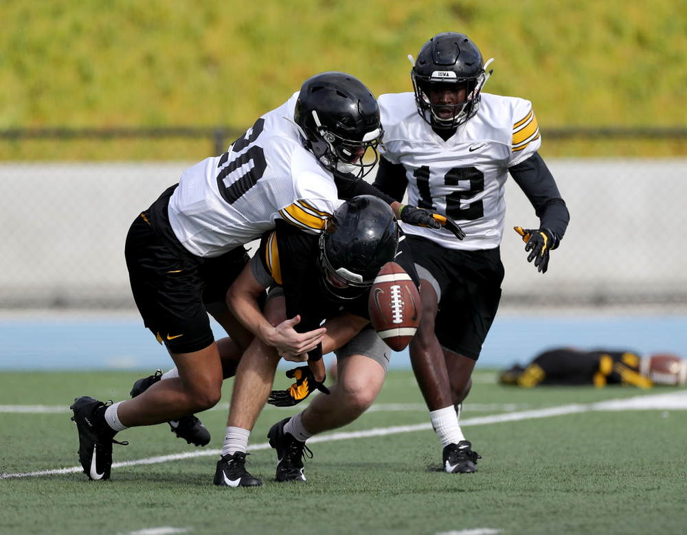 Iowa Hawkeyes defensive back Julius Brents (20) during Holiday Bowl Practice No. 3 Tuesday, December 24, 2019 at San Diego Mesa College. (Brian Ray/hawkeyesports.com)