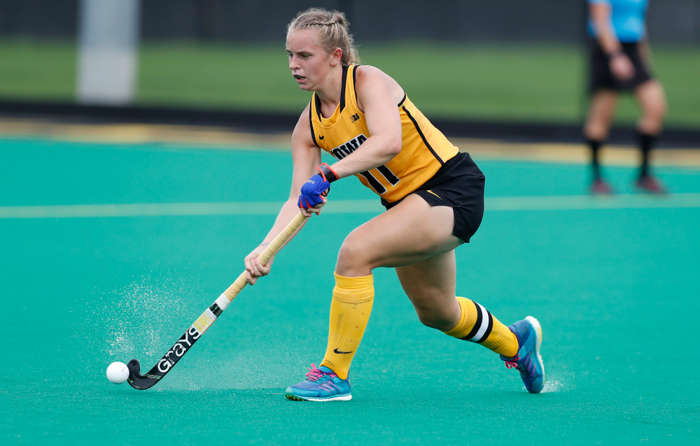 Iowa Hawkeyes Katie Birch (11) against Ball State Sunday, September 2, 2018 at Grant Field. (Brian Ray/hawkeyesports.com)