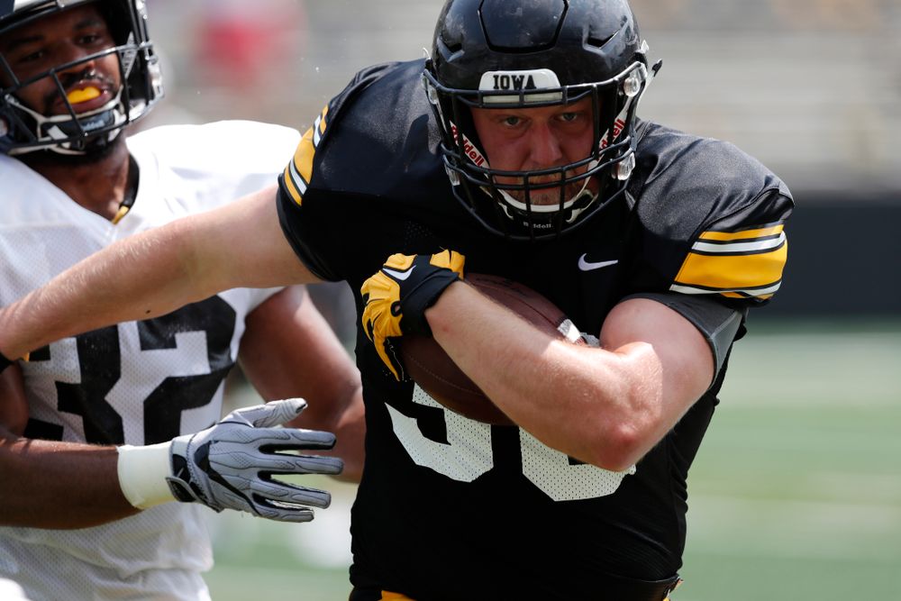 Iowa Hawkeyes fullback Brady Ross (36) during Kids Day Saturday, August 11, 2018 at Kinnick Stadium. (Brian Ray/hawkeyesports.com)