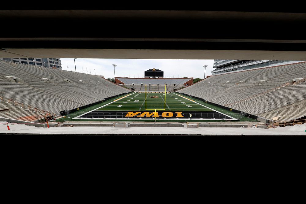 The view from the ADA seating area of the main concourse of the north end zone Wednesday, June 6, 2018 at Kinnick Stadium. (Brian Ray/hawkeyesports.com)