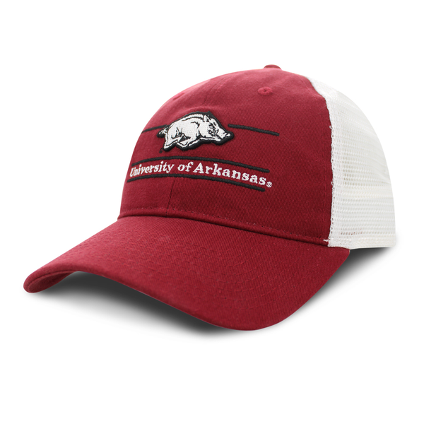 Official Arkansas Razorbacks Split Bar Hog Logo Adjustable Hat