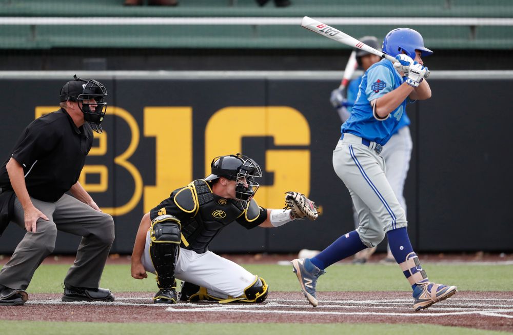 Austin Martin against the Ontario Blue Jays Friday, September 21, 2018 at Duane Banks Field. (Brian Ray/hawkeyesports.com)