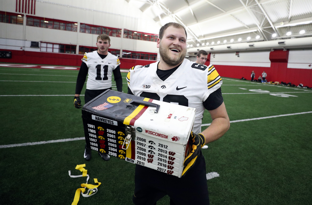 The Hawkeye football managers capture the rusty toolbox for the first time since 2008 with a 20-19 double The Hawkeye Football Managers captured the rusty toolbox for the first time since 2008 with a 20-19 double overtime win against the Wisconsin football managers on Nov. 8 in Madison, Wisconsin.