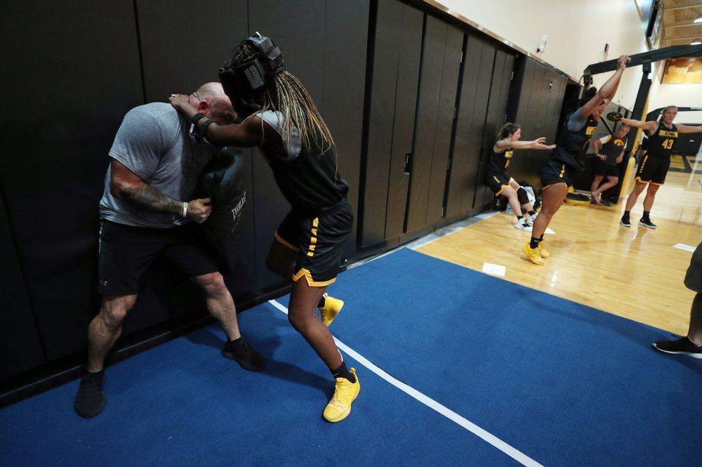The Iowa WomenÕs Basketball Team participates in the The Program Wednesday, September 18, 2019 at Kinnick Stadium (Brian Ray/hawkeyesports.com)