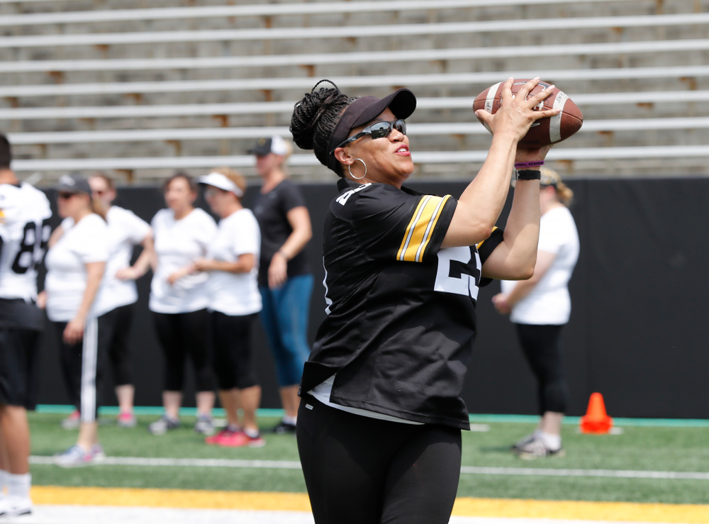 The 2018 Iowa Ladies Football Academy Saturday, June 9, 2018 at Kinnick Stadium. (Brian Ray/hawkeyesports.com)