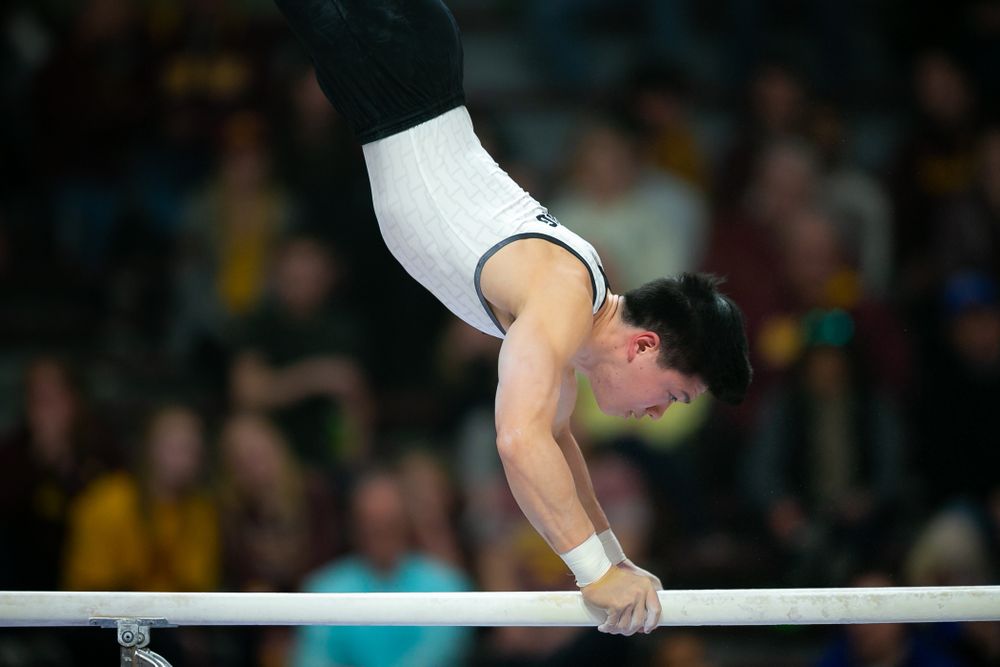 The Iowa Hawekeys against Minnesota and Penn State at the Maturi Pavilion Saturday, March 23, 2019 in Minneapolis, Minn. (C. Morgan Engel/Freelance)