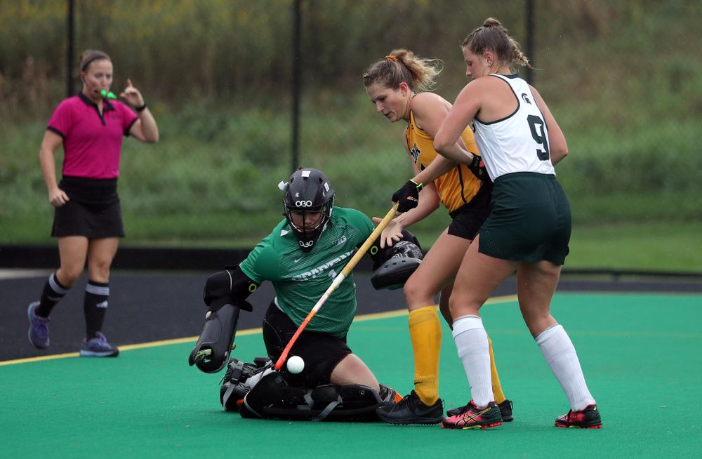 Iowa Hawkeyes Ellie Holley (7) against the Michigan State Spartans Sunday, September 29, 2019 at Grant Field. (Brian Ray/hawkeyesports.com)
