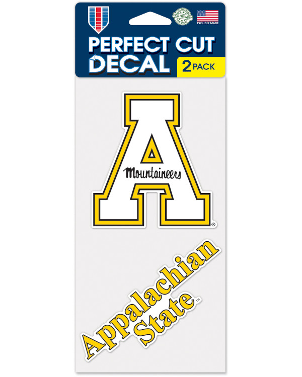 Appalachian State Mountaineers Perfect Cut Decal Set Of Two Appalachian State University Merchandise App State Apparel Appalachian State Gear Clothing App State Gifts Official Appalachian State Mountaineers Store