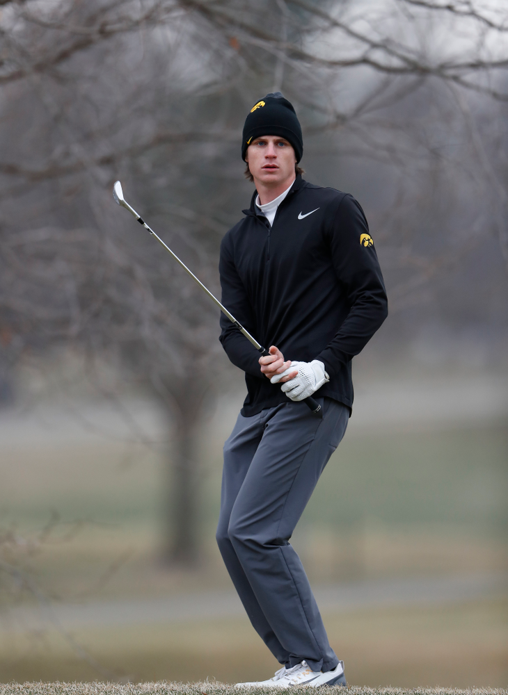 Sam Meuret during the 2018 Hawkeye Invitational Friday, April 13, 2018 at Finkbine Golf Course. (Brian Ray/hawkeyesports.com)