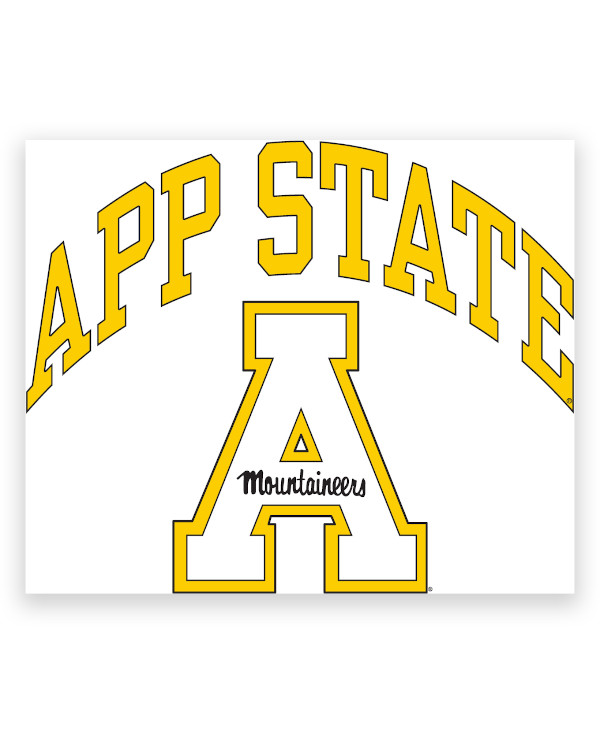 Appalachian State Mountaineers Window Decal Arch App State Appalachian State University Merchandise App State Apparel Appalachian State Gear Clothing App State Gifts Official Appalachian State Mountaineers Store