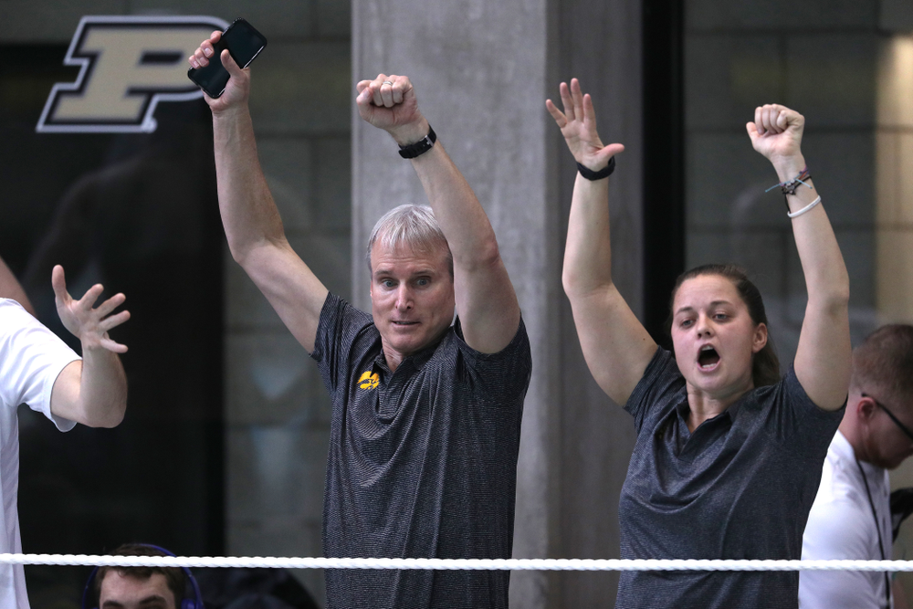 Iowa's Michael Tenney swims in the preliminaries of the 500-yard freestyle during the 2019 Big Ten Swimming and Diving Championships Thursday, February 28, 2019 at the Campus Wellness and Recreation Center. (Brian Ray/hawkeyesports.com)