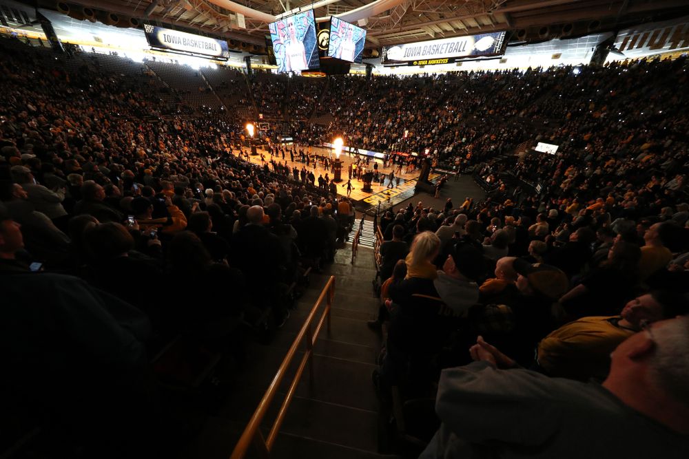 The Iowa Hawkeyes against the Northwestern Wildcats Sunday, March 3, 2019 at Carver-Hawkeye Arena. (Brian Ray/hawkeyesports.com)