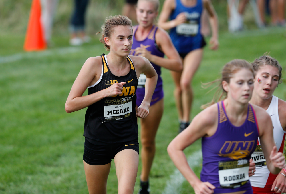 Grace McCabe during the Hawkeye Invitational Friday, August 31, 2018 at the Ashton Cross Country Course. (Brian Ray/hawkeyesports.com)