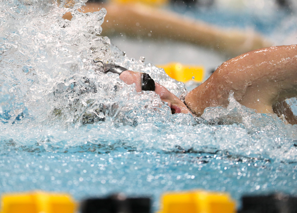 Iowa's Sarah Schemmel swims the 50-yard freestyle against the Iowa State Cyclones in the Iowa Corn Cy-Hawk Series Friday, December 7, 2018 at at the Campus Recreation and Wellness Center. (Brian Ray/hawkeyesports.com)