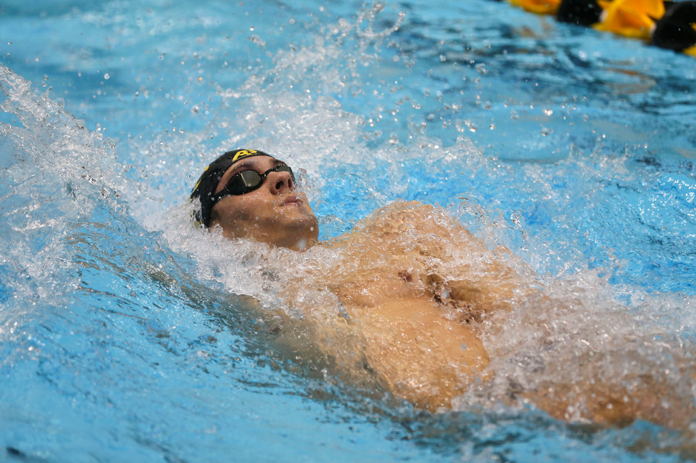 during Iowa swim and dive vs Minnesota on Saturday, October 26, 2019 at the Campus Wellness and Recreation Center. (Lily Smith/hawkeyesports.com)