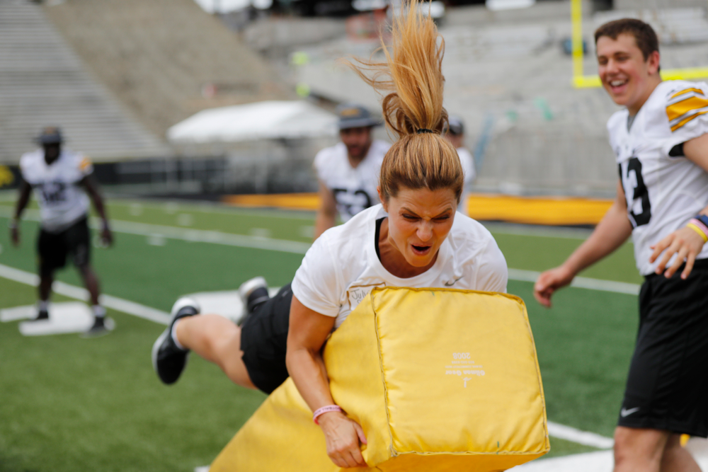 The 2018 Iowa Ladies Football Academy Saturday, June 9, 2018 at Kinnick Stadium. (Brian Ray/hawkeyesports.com)