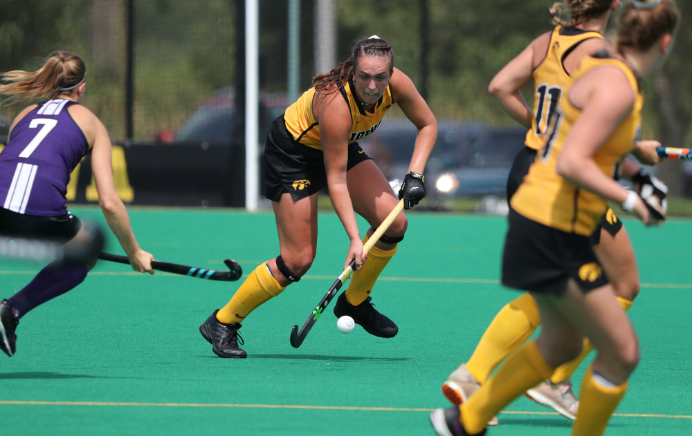 Iowa Hawkeyes defenseman Anthe Nijziel (6) during an exhibition game against Northwestern Saturday, August 24, 2019 at Grant Field. (Brian Ray/hawkeyesports.com)