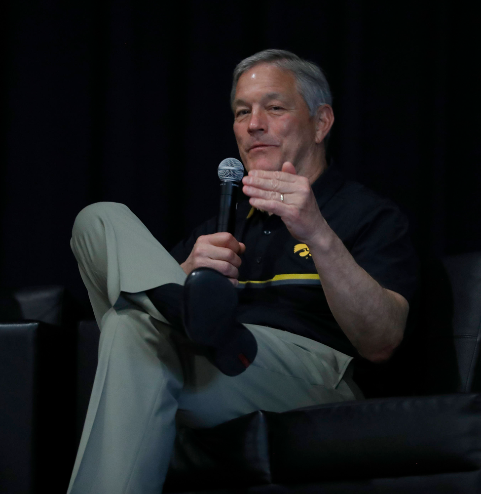 Kirk Ferentz -- Hawkeye Fan Event at the Quad-Cities Waterfront Convention Center in Bettendorf, Iowa, on May 15, 2019.