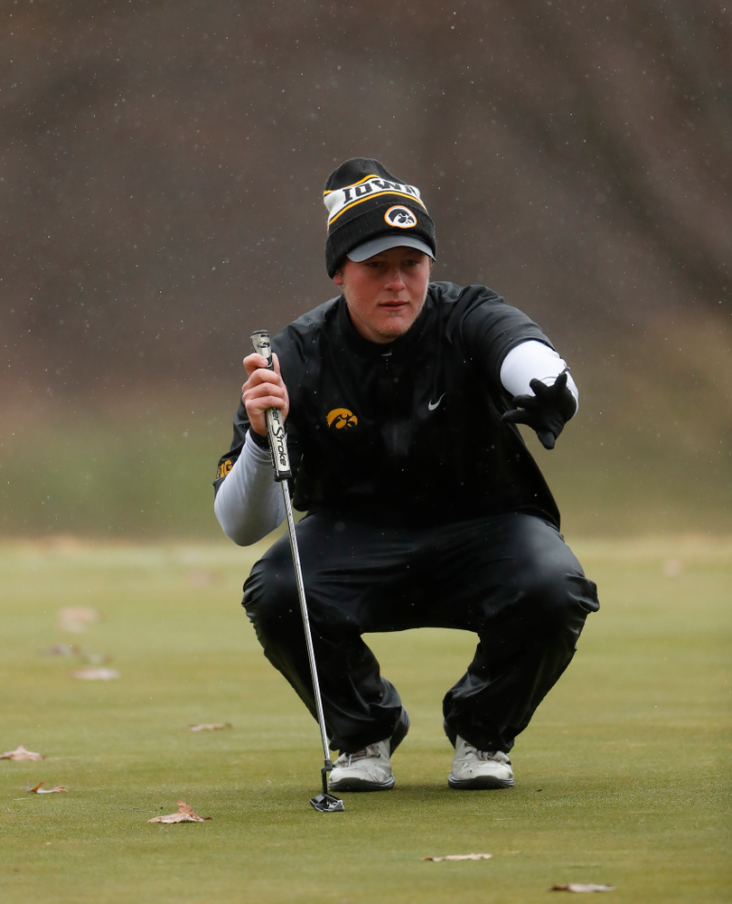 Iowa's Alex Schaake during day two of the 2018 Hawkeye Invitational Friday, April 13, 2018 at Finkbine Golf Course. (Brian Ray/hawkeyesports.com)