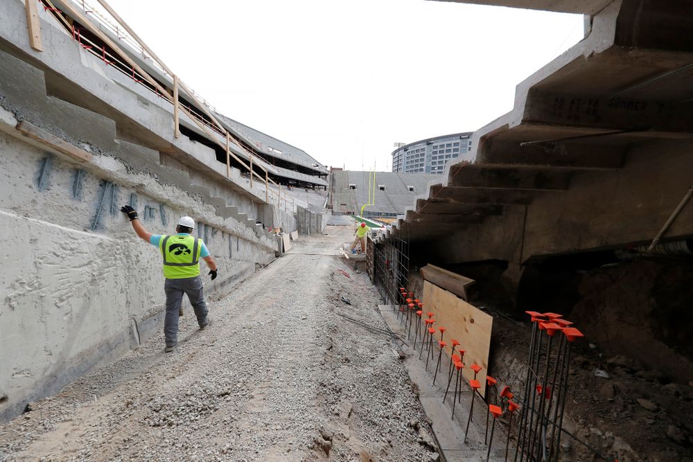 The view from the northwest tunnel Wednesday, June 6, 2018 at Kinnick Stadium. (Brian Ray/hawkeyesports.com)