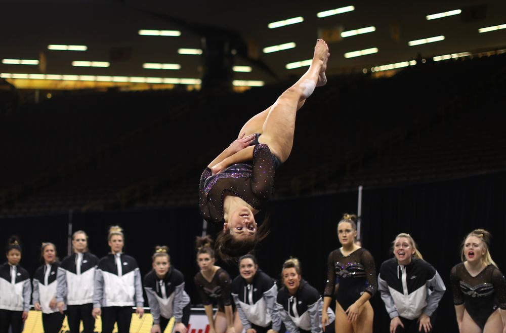 The Iowa Hawkeyes against the Iowa State Cyclones Friday, March 1, 2019 at Carver-Hawkeye Arena. (Brian Ray/hawkeyesports.com)