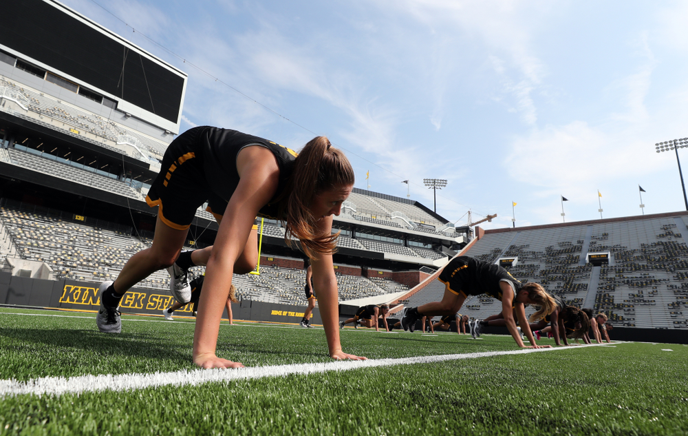 The Iowa WomenÕs Basketball Team participates in the The Program Tuesday, September 17, 2019 at Kinnick Stadium (Brian Ray/hawkeyesports.com)