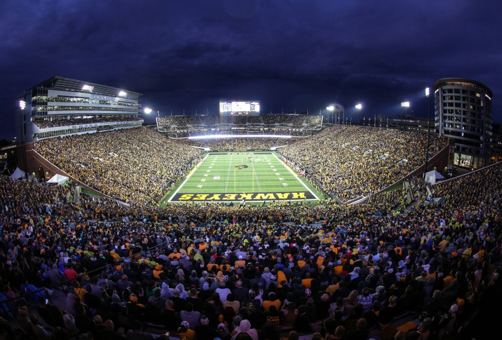 The Iowa Hawkeyes against the Miami RedHawks Saturday, August 31, 2019 at Kinnick Stadium in Iowa City. (Brian Ray/hawkeyesports.com)