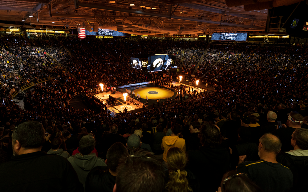 The Iowa Hawkeyes wrestle Ohio State Friday, January 24, 2020 at Carver-Hawkeye Arena. (Brian Ray/hawkeyesports.com)
