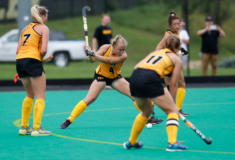 Iowa Hawkeyes Makenna Grewe (4) against Ball State Sunday, September 2, 2018 at Grant Field. (Brian Ray/hawkeyesports.com)