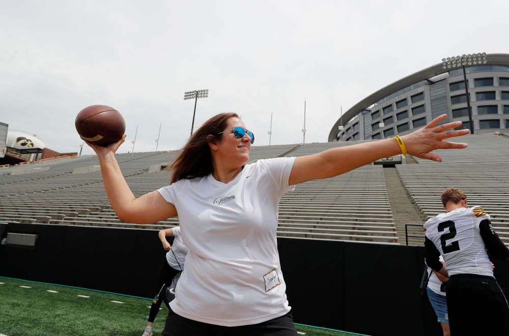 The 2018 Iowa Ladies Football Academy Saturday, June 9, 2018 at Kinnick Stadium. (Brian Ray/hawkeyesports.com)