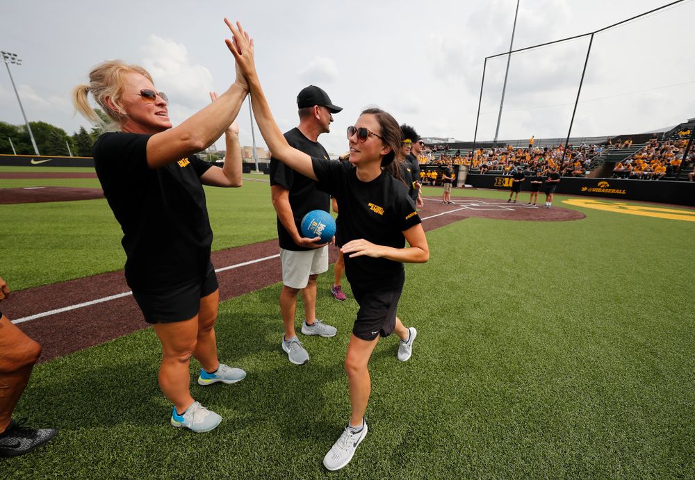 Women's Basketball Director of Operations Kathryn Reynolds during the Iowa Student Athlete Kickoff Kickball game Sunday, August 19, 2018 at Duane Banks Field. (Brian Ray/hawkeyesports.com)