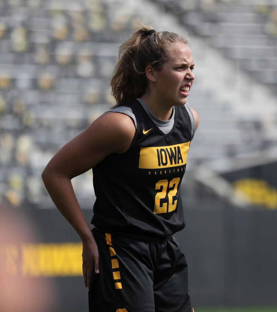 The Iowa WomenÕs Basketball Team participates in the The Program Tuesday, September 17, 2019 at Kinnick Stadium (Brian Ray/hawkeyesports.com)