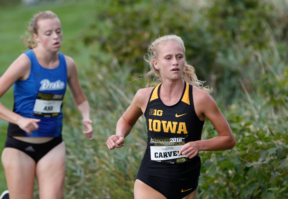 Maddie Carver during the Hawkeye Invitational Friday, August 31, 2018 at the Ashton Cross Country Course. (Brian Ray/hawkeyesports.com)