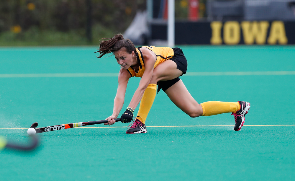 Iowa Hawkeyes Isabella Brown (10) against Ball State Sunday, September 2, 2018 at Grant Field. (Brian Ray/hawkeyesports.com)