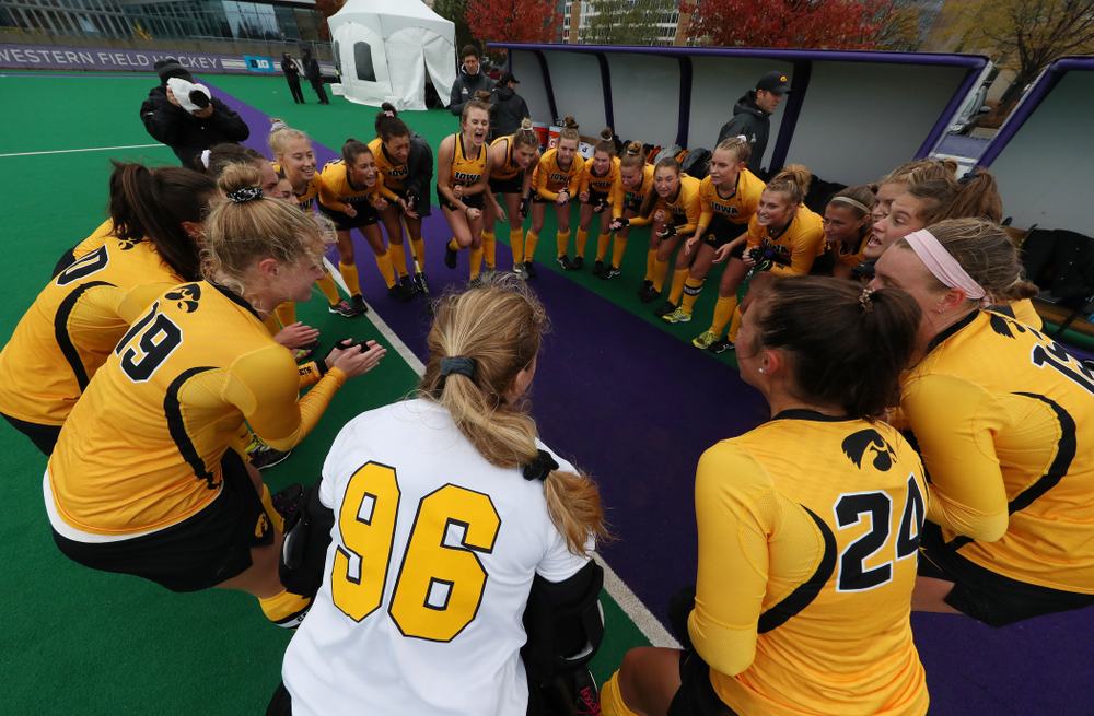 The Iowa Hawkeyes against Maryland during the championship game of the Big Ten Tournament Sunday, November 4, 2018 at Lakeside Field in Evanston, Ill. (Brian Ray/hawkeyesports.com)