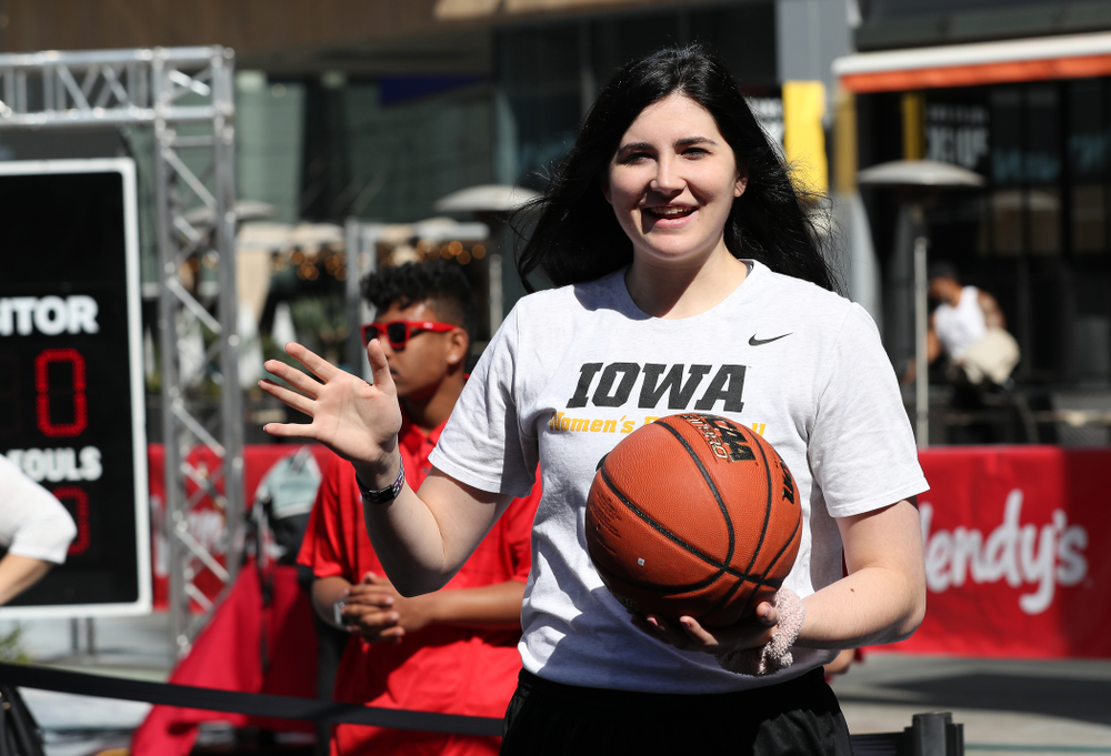 Wbb Megan Gustafson At The Wooden Award Page 7251 University Of Iowa Athletics