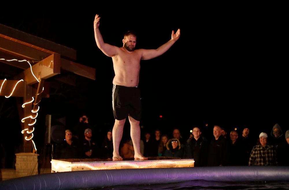 The Hawkeye Wrestling Club Arctic Plunge Saturday, January 27, 2018 at Brown Dear Golf Course in Coralville. (Brian Ray/hawkeyesports.com)