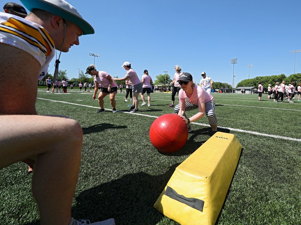 The Ladies Football Academy at the Hansen Football Performance Center in Iowa City on Saturday, Jun 8, 2019. (Stephen Mally/hawkeyesports.com)