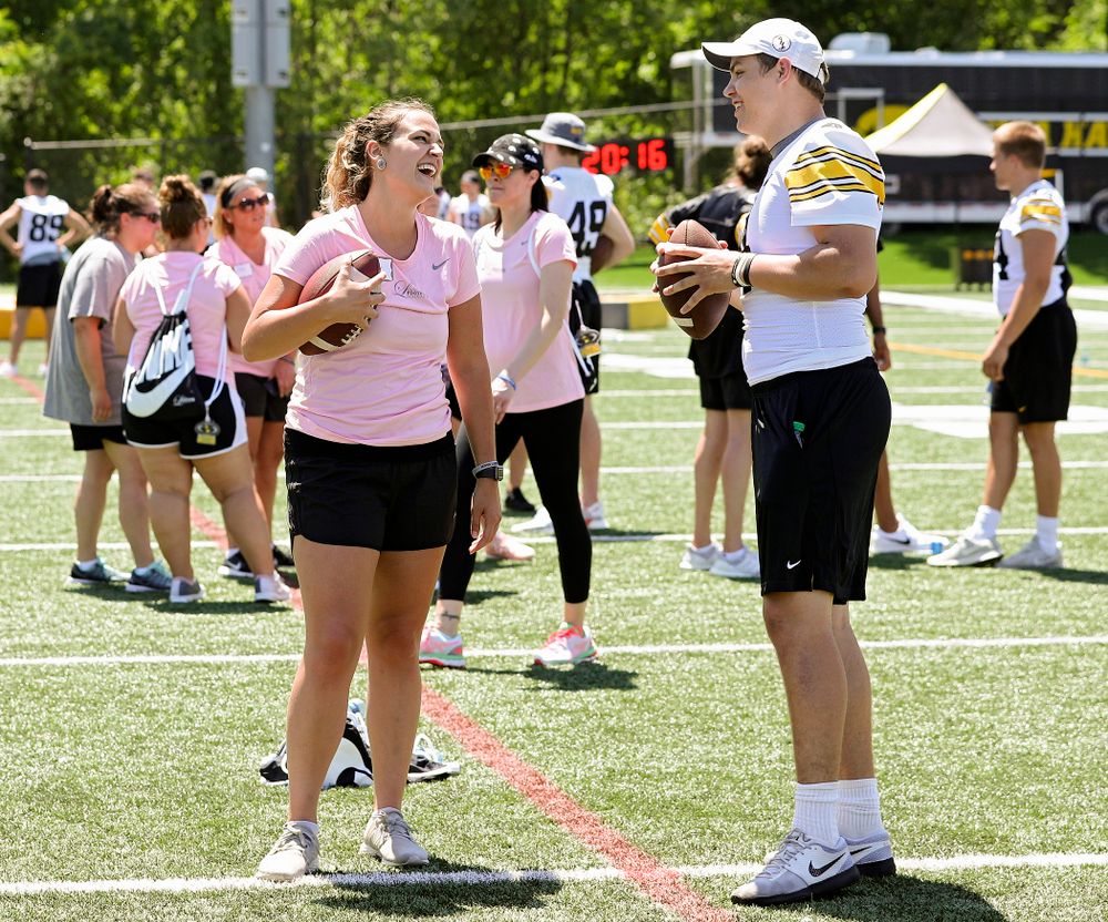 The Ladies Football Academy at the Hansen Football Performance Center in Iowa City on Saturday, Jun 8, 2019. (Stephen Mally/hawkeyesports.com)