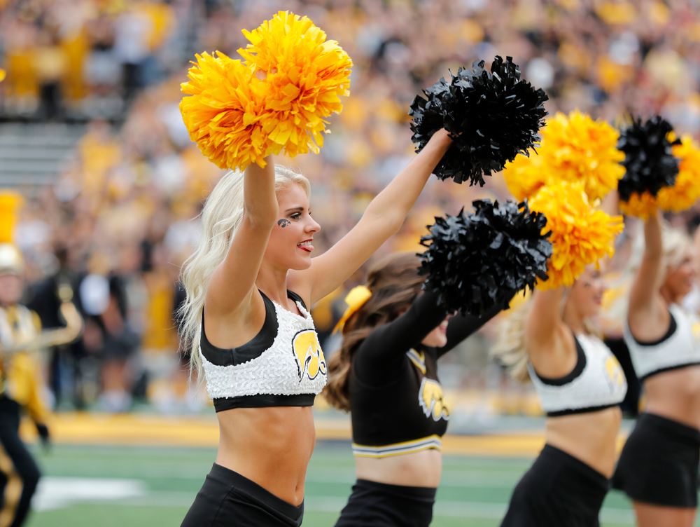 The Iowa Spirit Squad before the Iowa Hawkeyes game against against the Iowa State Cyclones Saturday, September 8, 2018 at Kinnick Stadium. (Brian Ray/hawkeyesports.com)