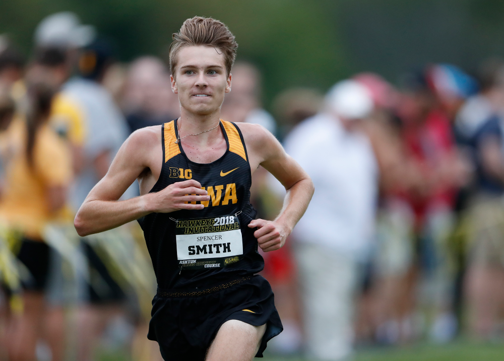 Spencer Smith during the Hawkeye Invitational Friday, August 31, 2018 at the Ashton Cross Country Course. (Brian Ray/hawkeyesports.com)