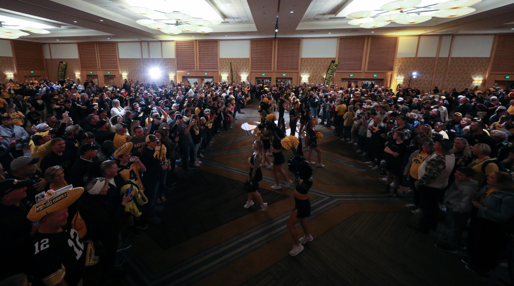 Fans during the Holiday Bowl Hawkeye Huddle Thursday, December 26, 2019 at the Hilton in downtown San Diego. (Brian Ray/hawkeyesports.com)
