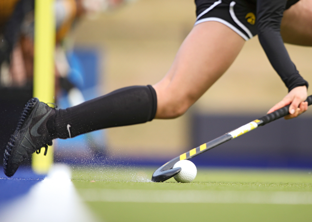 Iowa’s Maddy Murphy (26) practices a penalty corner during their practice at Karen Shelton Stadium in Chapel Hill, N.C. on Saturday, Nov 16, 2019. (Stephen Mally/hawkeyesports.com)
