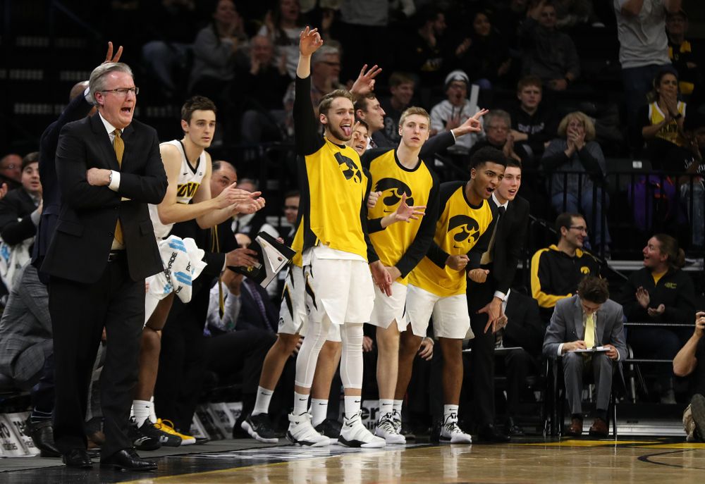 Iowa Hawkeyes forward Riley Till (20) against the Pitt Panthers Tuesday, November 27, 2018 at Carver-Hawkeye Arena. (Brian Ray/hawkeyesports.com)