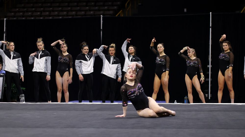 The Iowa Hawkeyes against the Iowa State Cyclones Friday, March 1, 2019 at Carver-Hawkeye Arena. (Brian Ray/hawkeyesports.com)