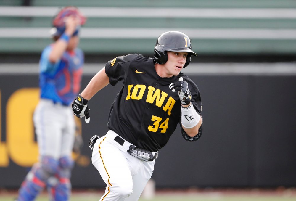Austin Martin against the Ontario Blue Jays Friday, September 21, 2018 at Duane Banks Field. (Brian Ray/hawkeyesports.com)