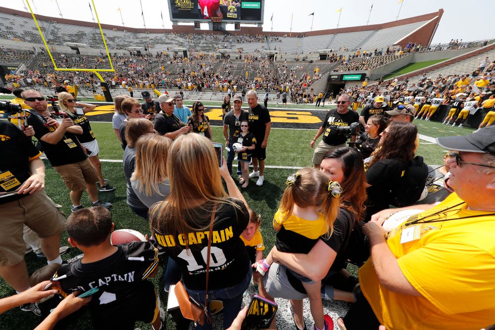 Iowa Hawkeyes head coach Kirk Ferentz during Kids Day Saturday, August 11, 2018 at Kinnick Stadium. (Brian Ray/hawkeyesports.com)
