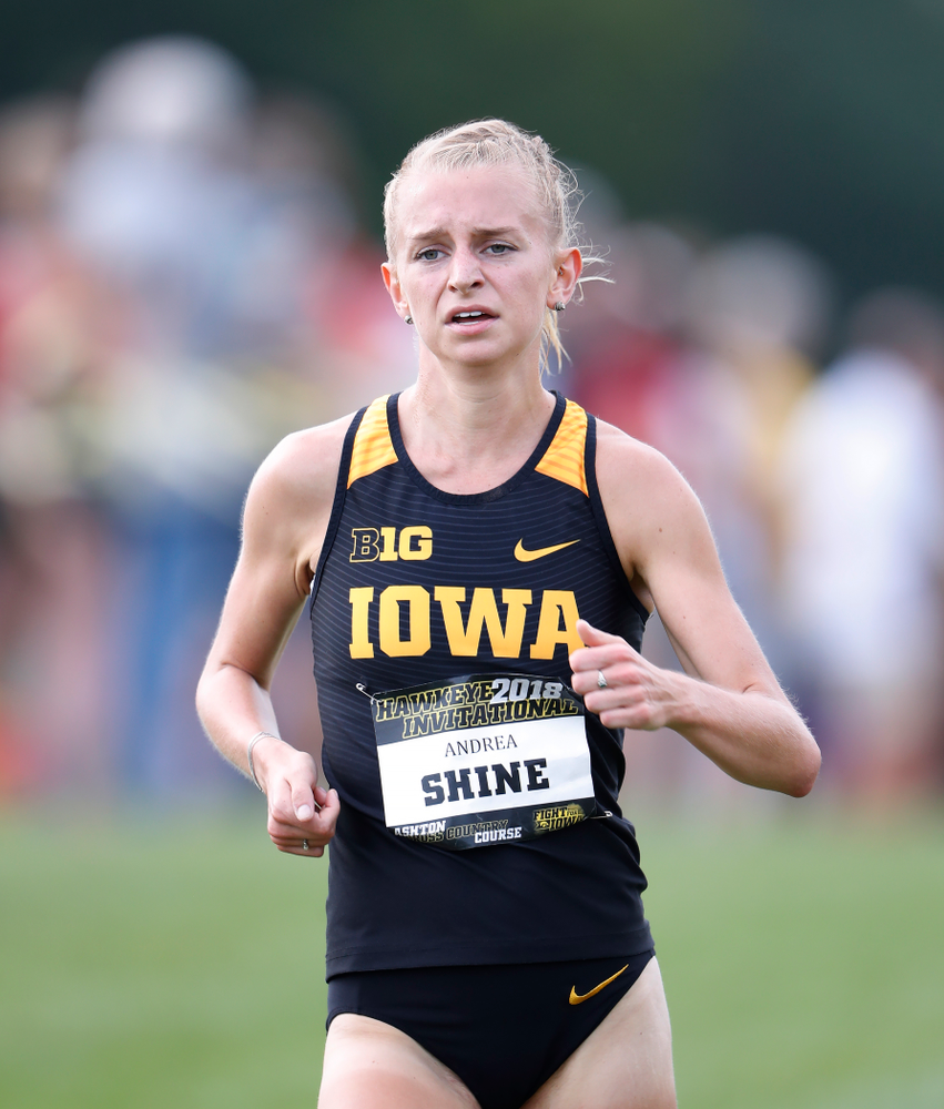 Andrea Shine during the Hawkeye Invitational Friday, August 31, 2018 at the Ashton Cross Country Course. (Brian Ray/hawkeyesports.com)