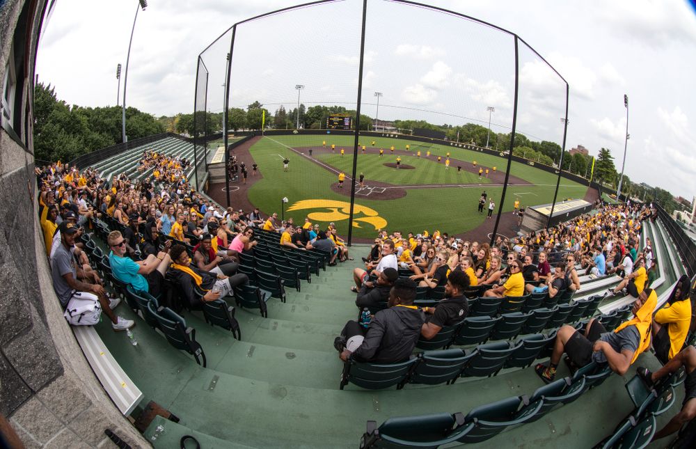 The Iowa Student Athlete Kickoff Kickball game Sunday, August 19, 2018 at Duane Banks Field. (Brian Ray/hawkeyesports.com)